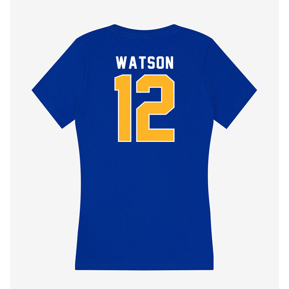 Pittsburgh - NCAA Women's Volleyball : Ayanna Watson - Women's V-Neck T-Shirt-1