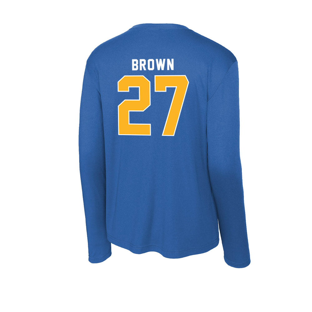 Pittsburgh - NCAA Football : Jaylin Brown - Activewear Long Sleeve T-Shirt-1