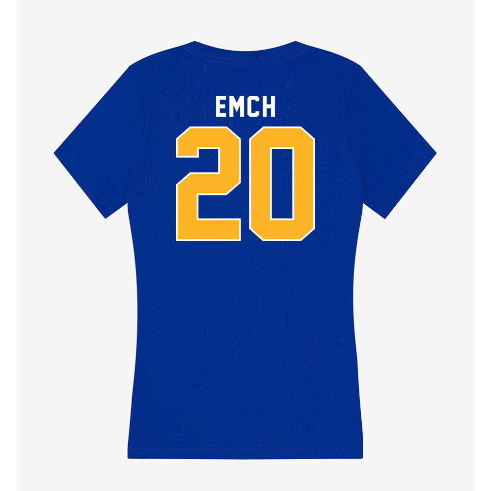 Pittsburgh - NCAA Women's Volleyball : Abbey Emch - Women's V-Neck T-Shirt-1