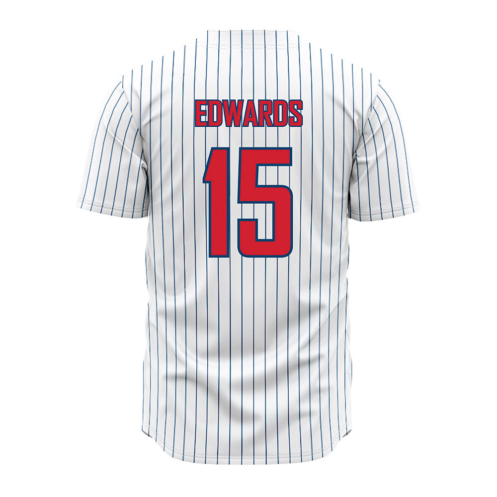 Radford - NCAA Baseball : Lucas Edwards - Pinstripe Jersey-1