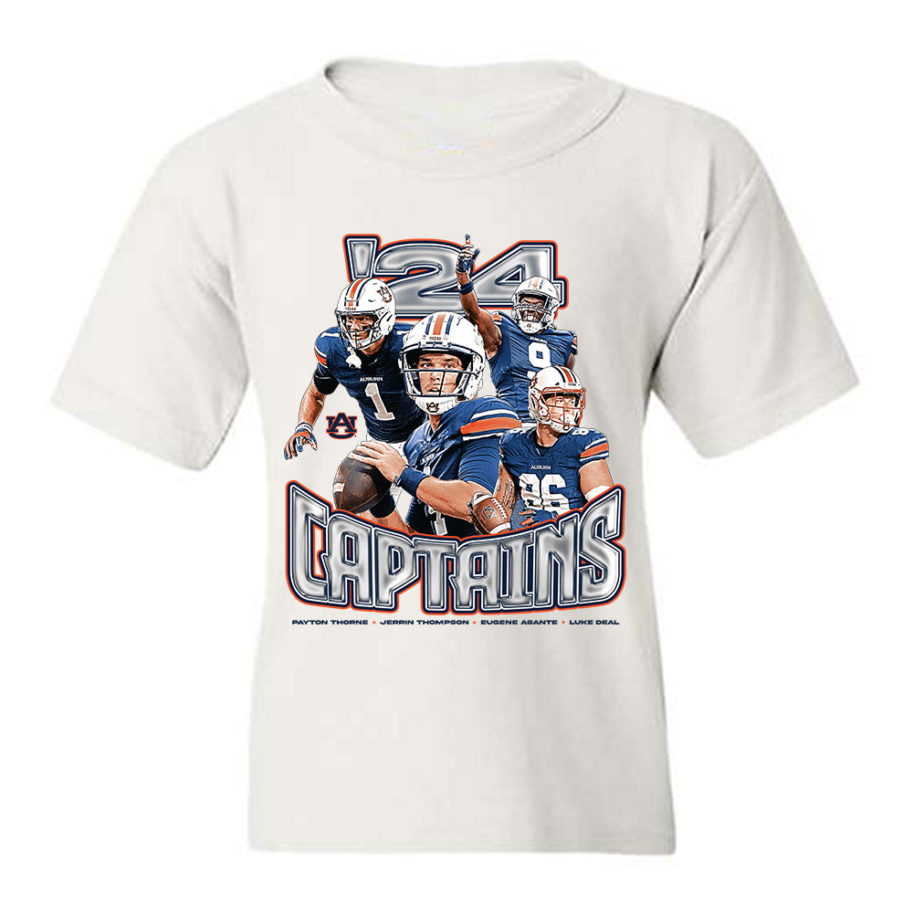 Auburn - NCAA Football : Captains Collage - Youth T-Shirt-0