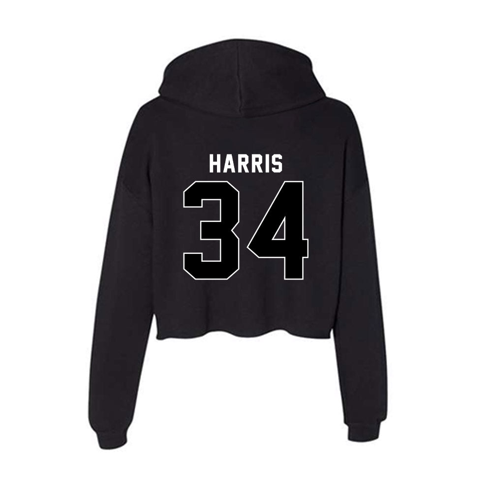 Utah - NCAA Baseball : Malik Harris - Women's Crop Fleece Hoodie-1
