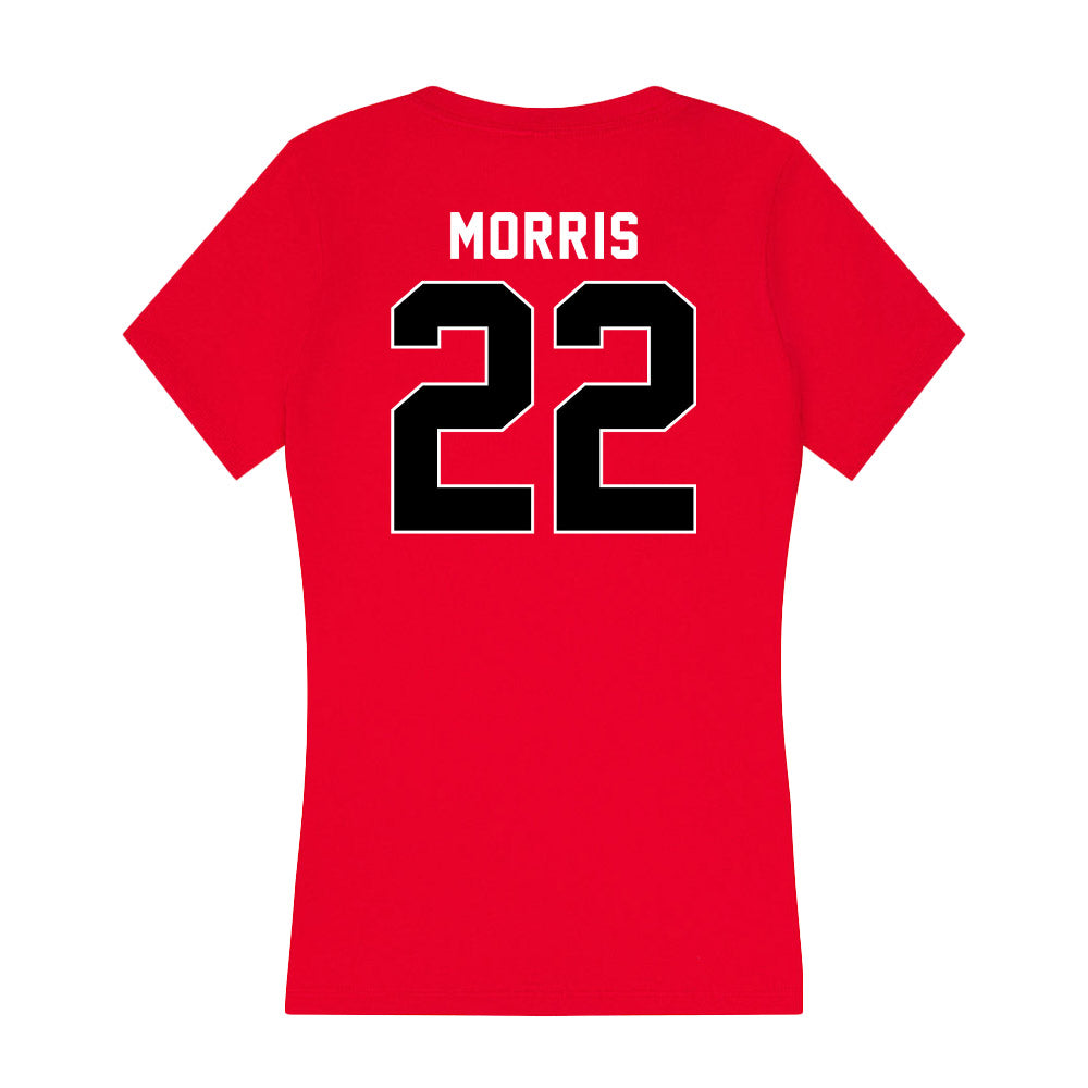 Utah - NCAA Softball : Halle Morris - Women's V-Neck T-Shirt-1