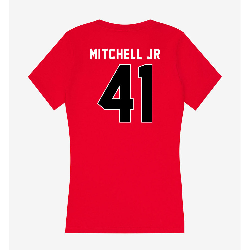 Utah - NCAA Football : LaGary Mitchell Jr - Women's V-Neck T-Shirt-1