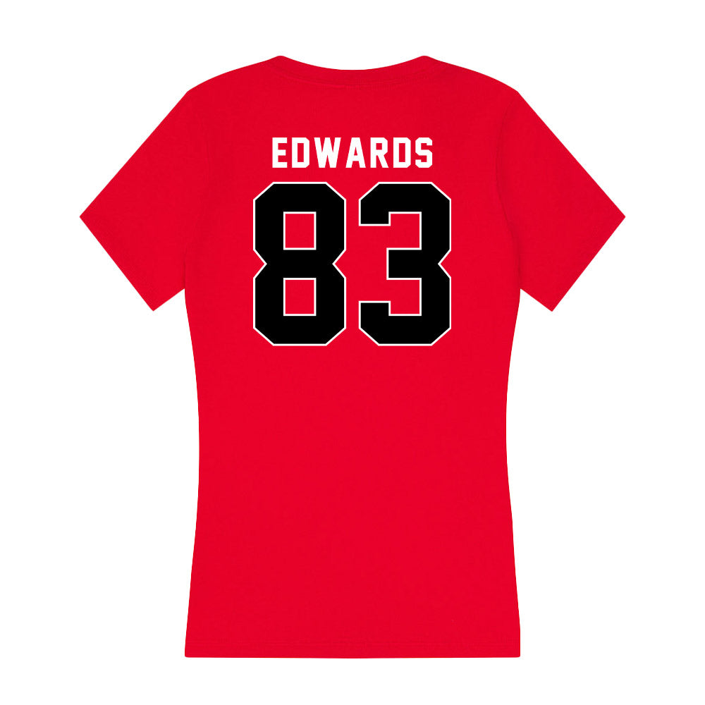 Utah - NCAA Football : Collin Edwards - Women's V-Neck T-Shirt-1