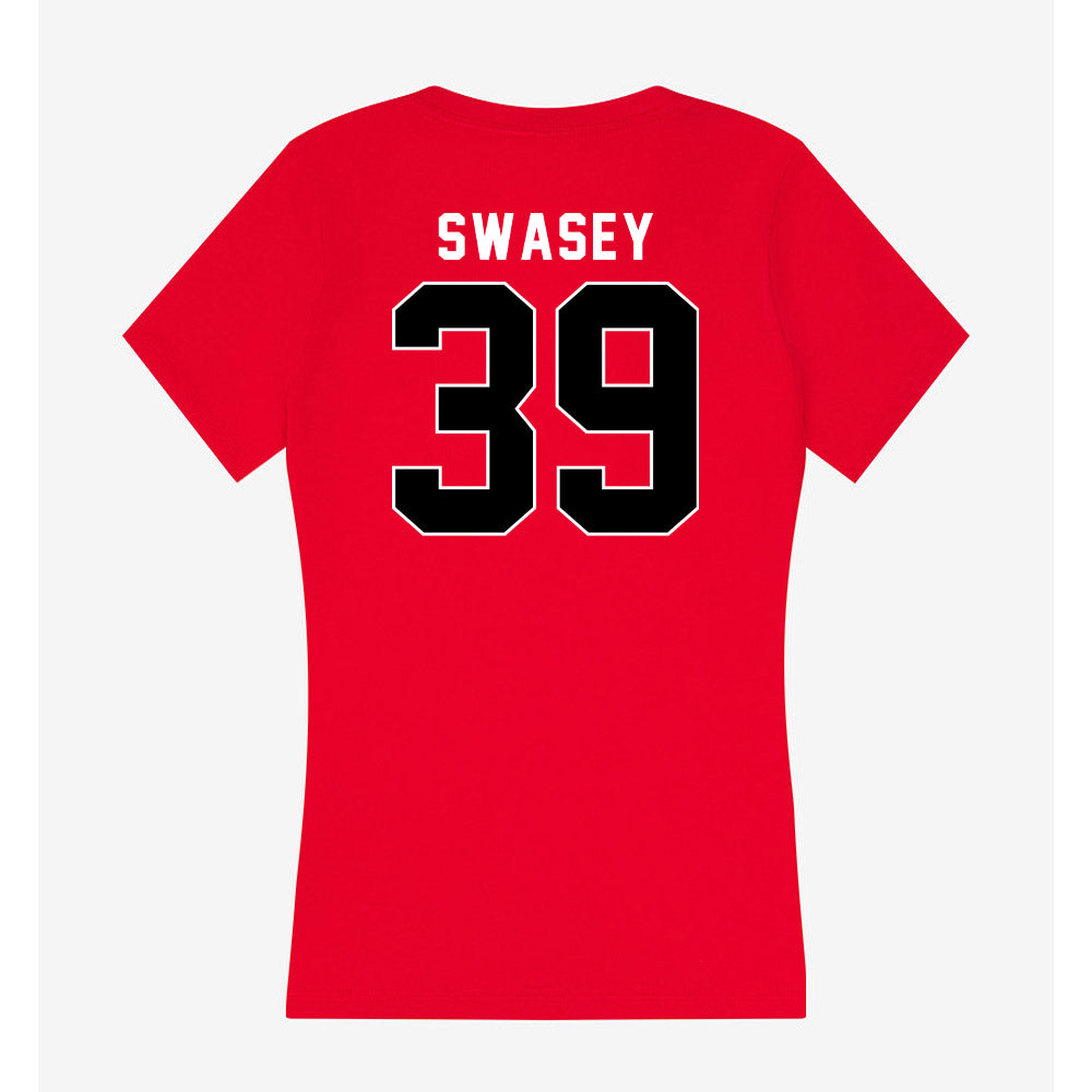 Utah - NCAA Football : Cooper Swasey - Women's V-Neck T-Shirt-1