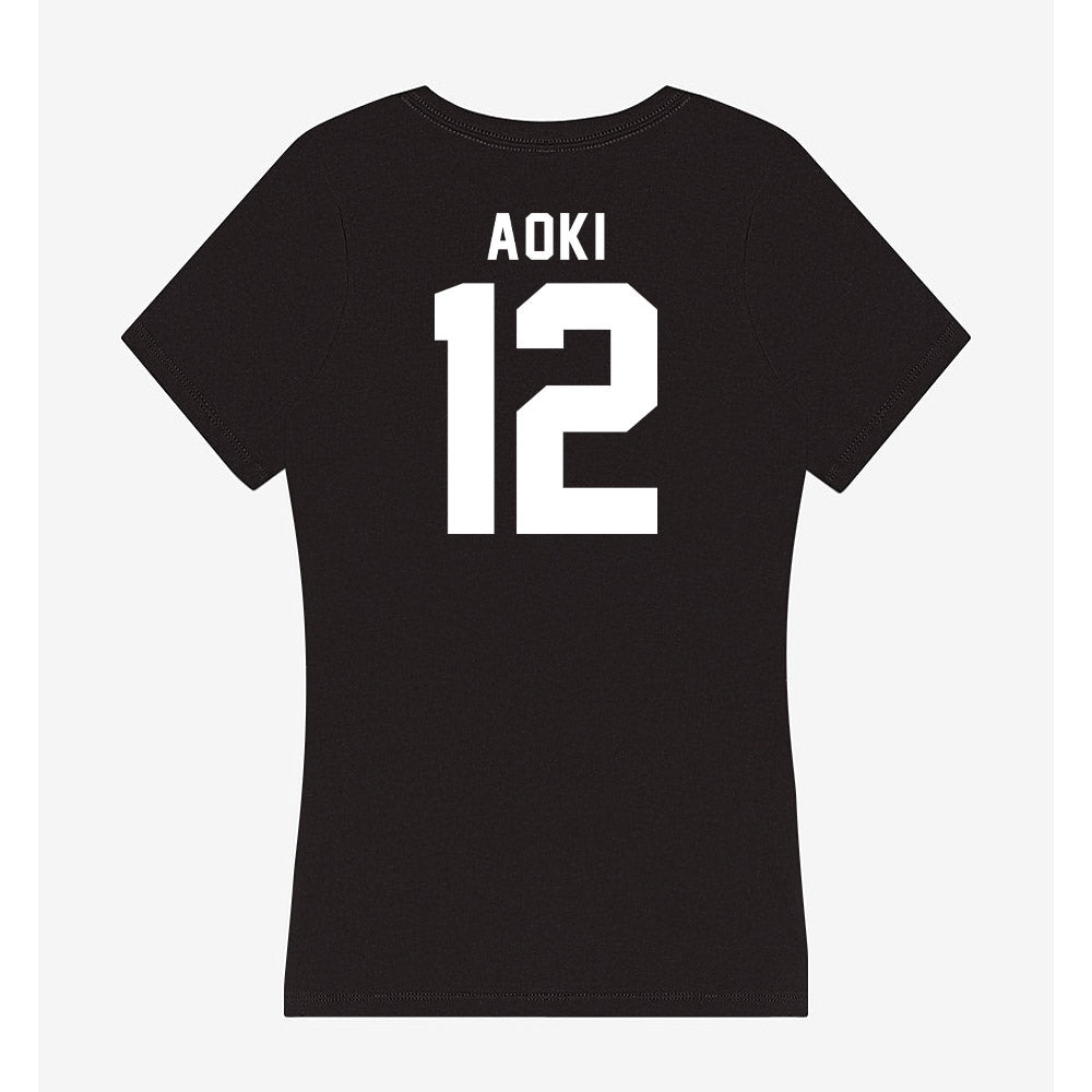 Georgia - NCAA Baseball : Caden Aoki - Women's V-Neck T-Shirt-1