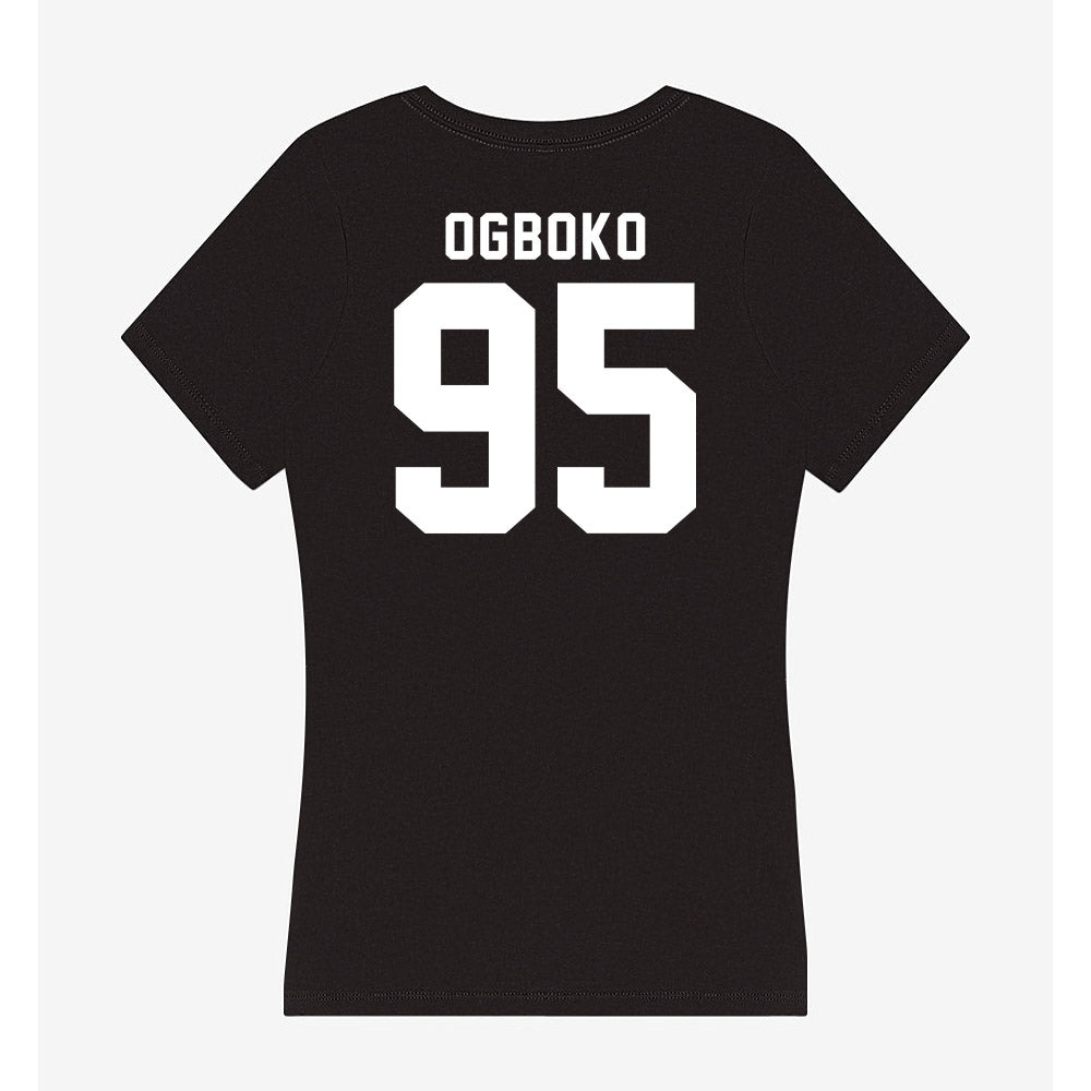 Georgia - NCAA Football : Nnamdi Ogboko - Women's V-Neck T-Shirt-1