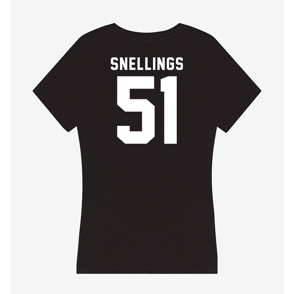 Georgia - NCAA Football : Will Snellings - Women's V-Neck T-Shirt-1