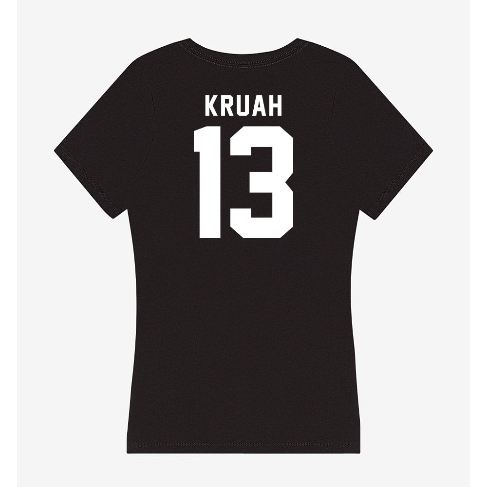 Georgia - NCAA Football : AJ Kruah - Women's V-Neck T-Shirt-1