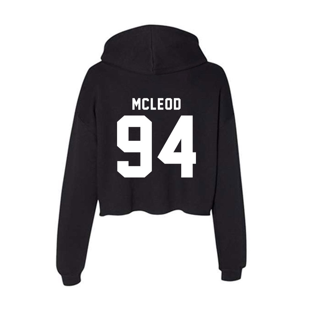 Georgia - NCAA Football : Xzavier McLeod - Women's Crop Fleece Hoodie-1