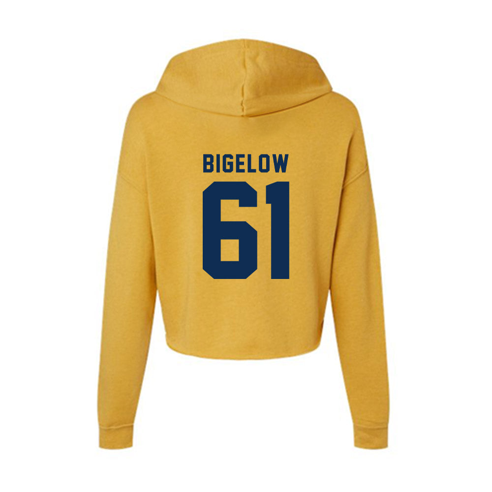 West Virginia - NCAA Football : Trevor Bigelow - Women's Crop Fleece Hoodie-1