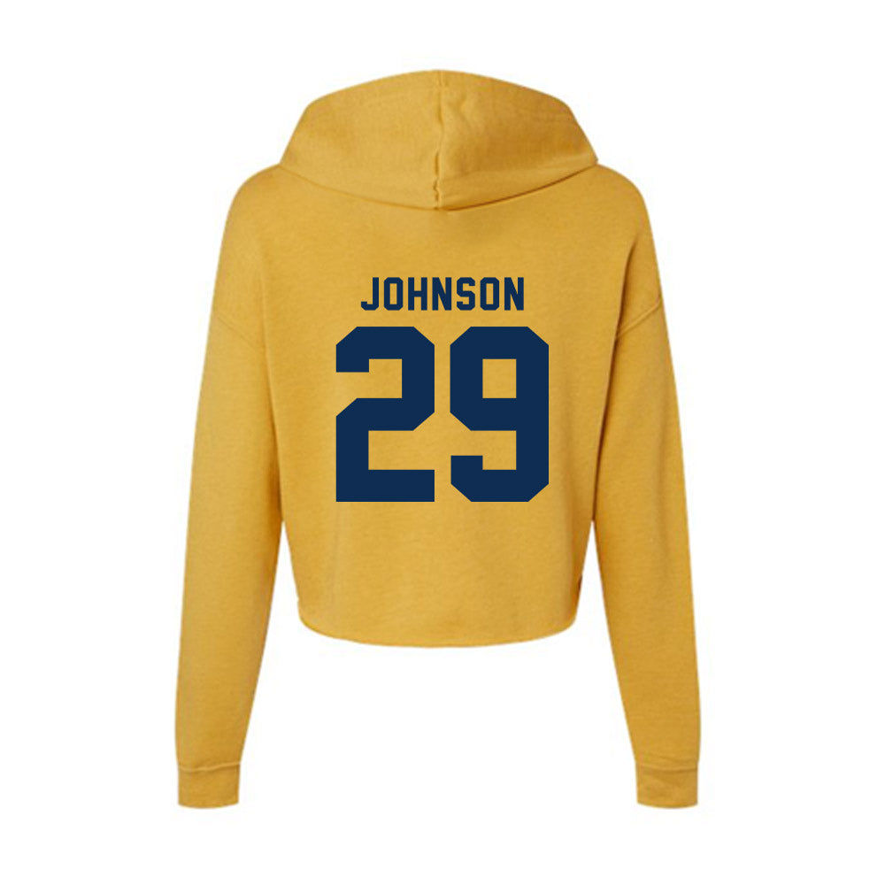 West Virginia - NCAA Women's Soccer : Josie Johnson - Women's Crop Fleece Hoodie-1