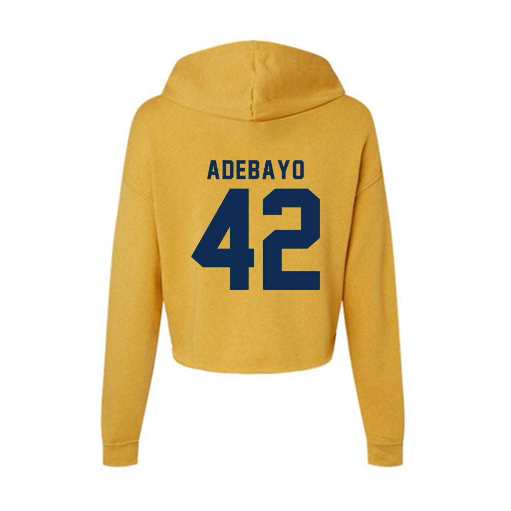 West Virginia - NCAA Football : Alex Adebayo - Women's Crop Fleece Hoodie-1