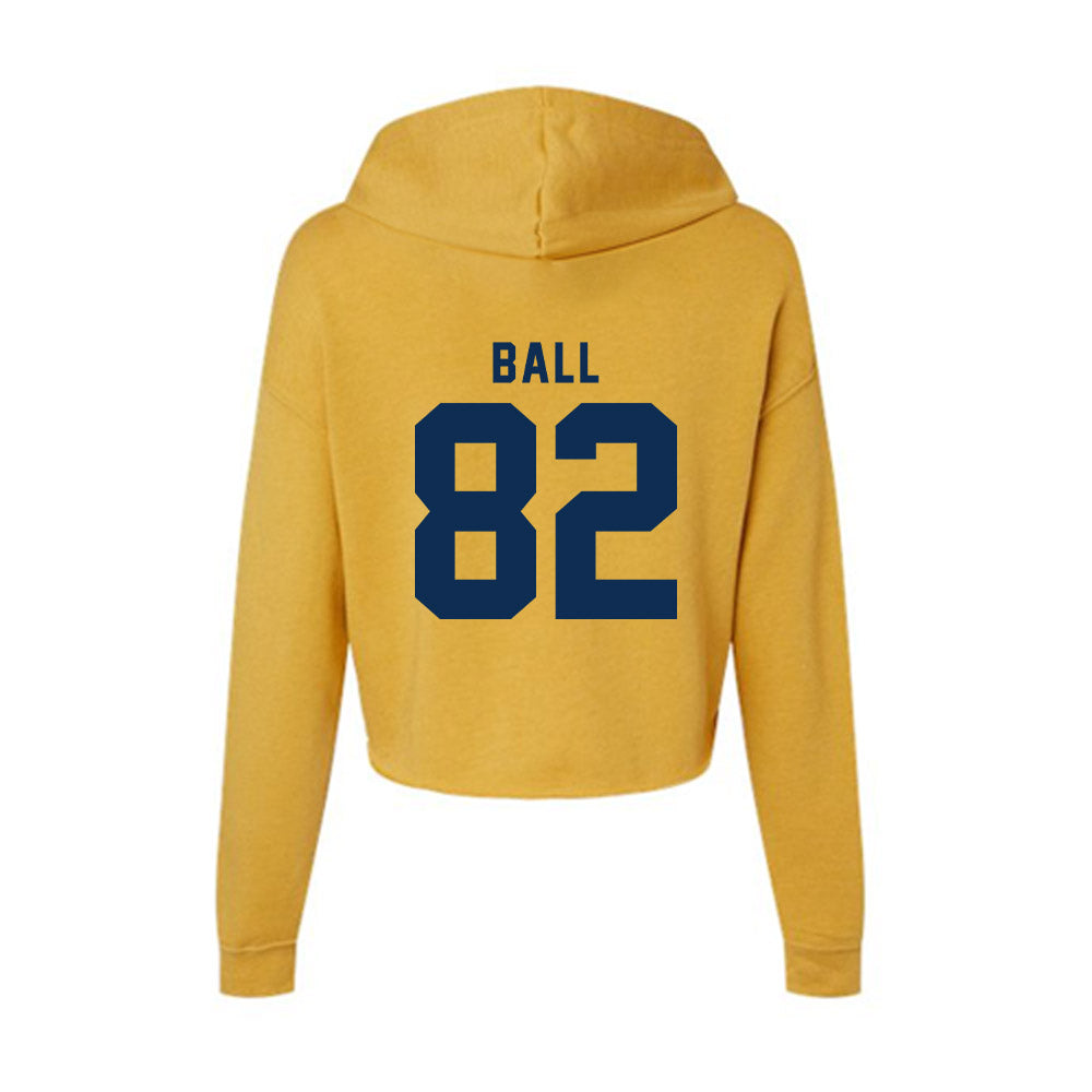 West Virginia - NCAA Football : Cam Ball - Women's Crop Fleece Hoodie-1