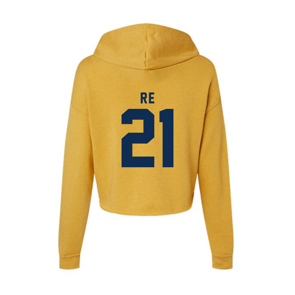 West Virginia - NCAA Women's Soccer : Alexis Re - Women's Crop Fleece Hoodie-1