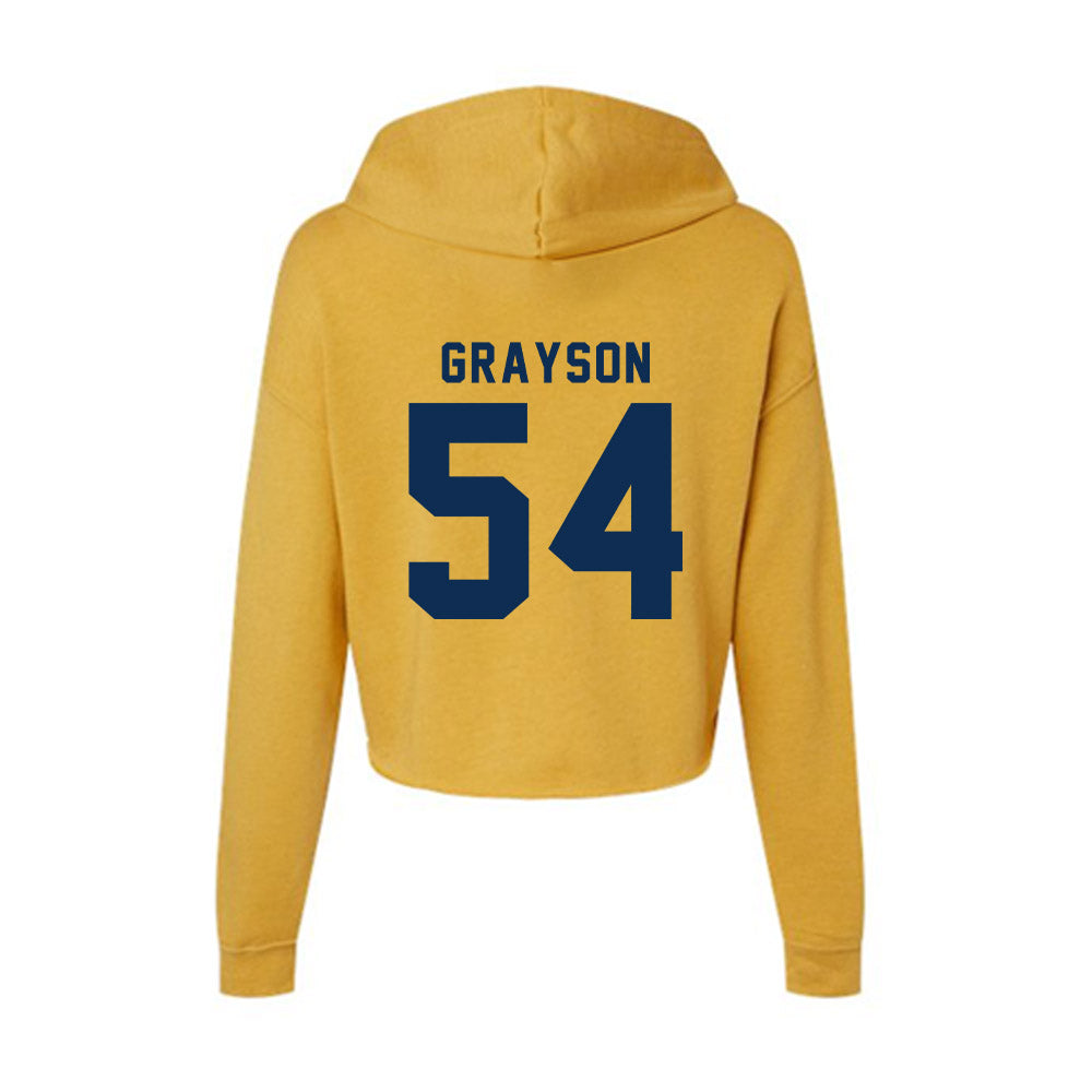 West Virginia - NCAA Football : Amare Grayson - Women's Crop Fleece Hoodie-1