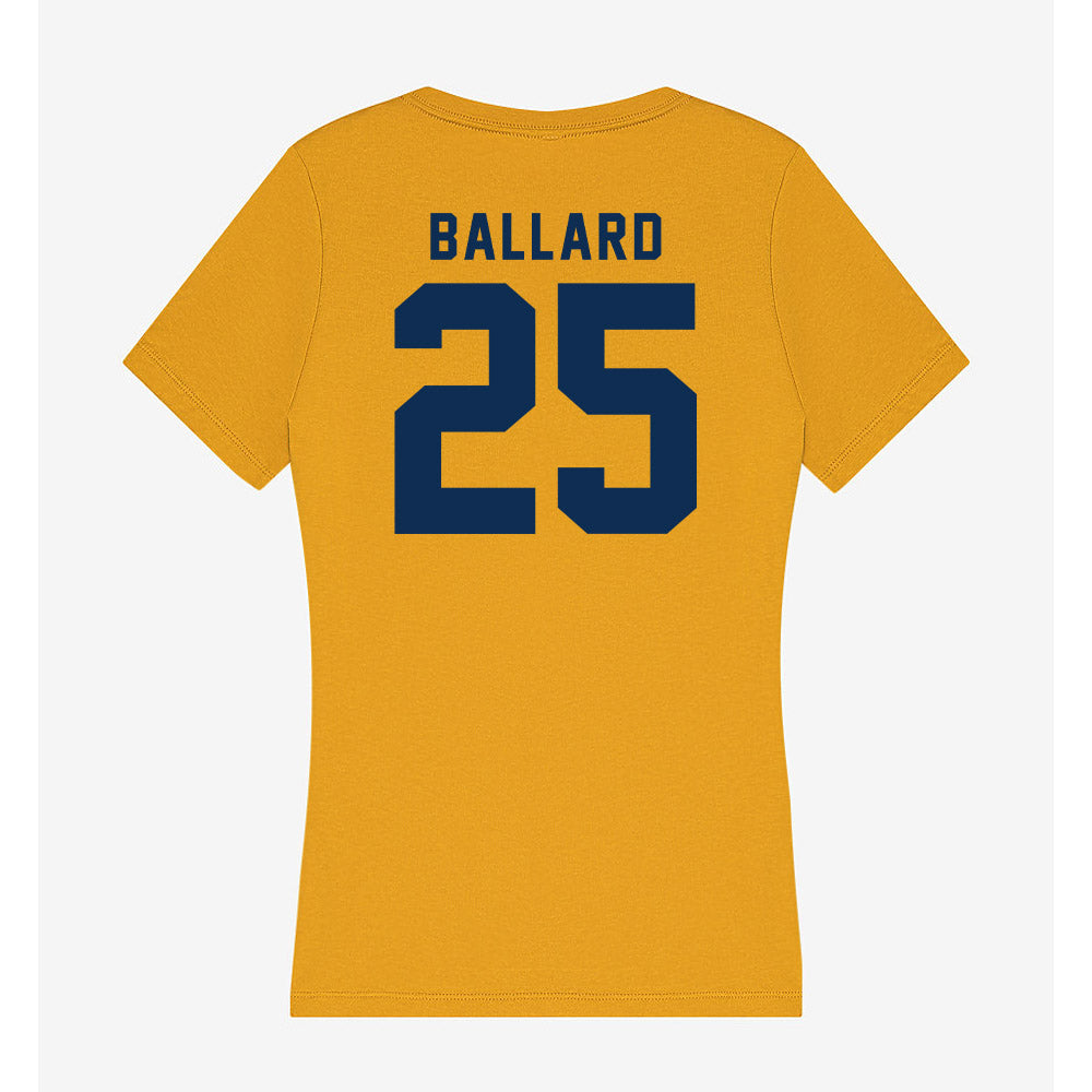 West Virginia - NCAA Football : Jayden Ballard - Women's V-Neck T-Shirt-1