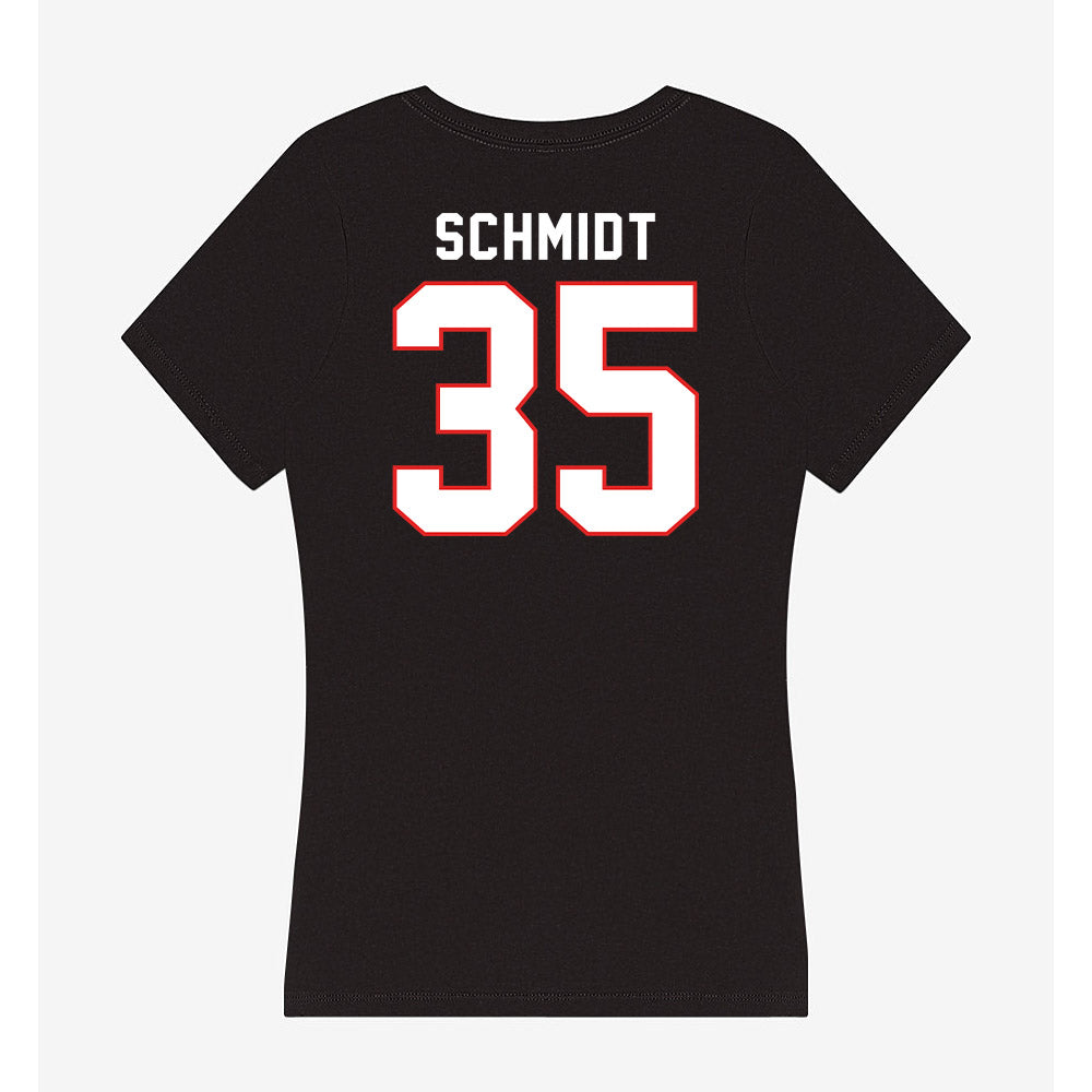 Texas Tech - NCAA Softball : nikolette schmidt - Women's V-Neck T-Shirt-1