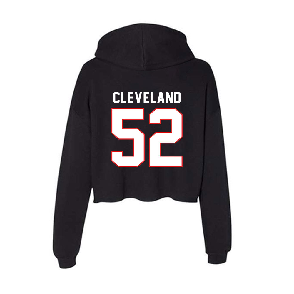 Texas Tech - NCAA Football : Cash Cleveland - Women's Crop Fleece Hoodie-1