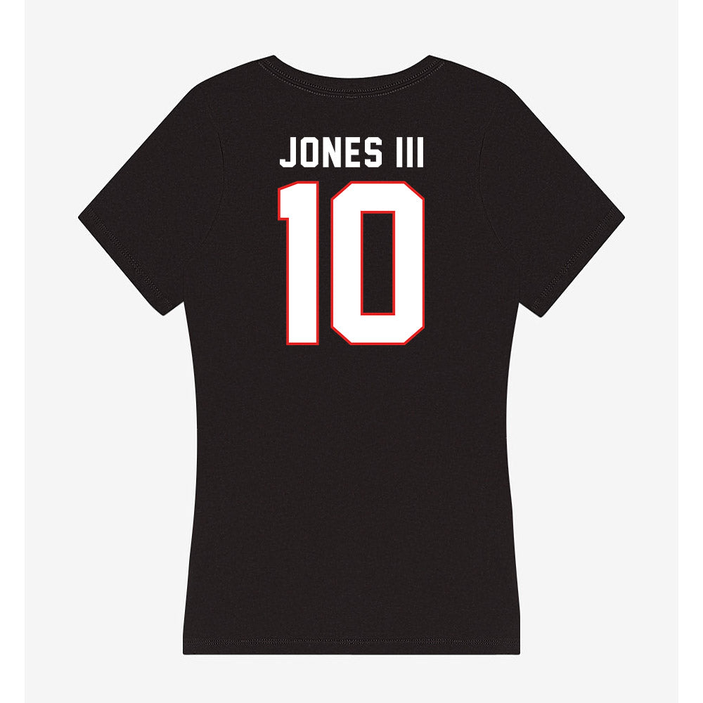 Texas Tech - NCAA Football : Lloyd Jones III - Women's V-Neck T-Shirt-1