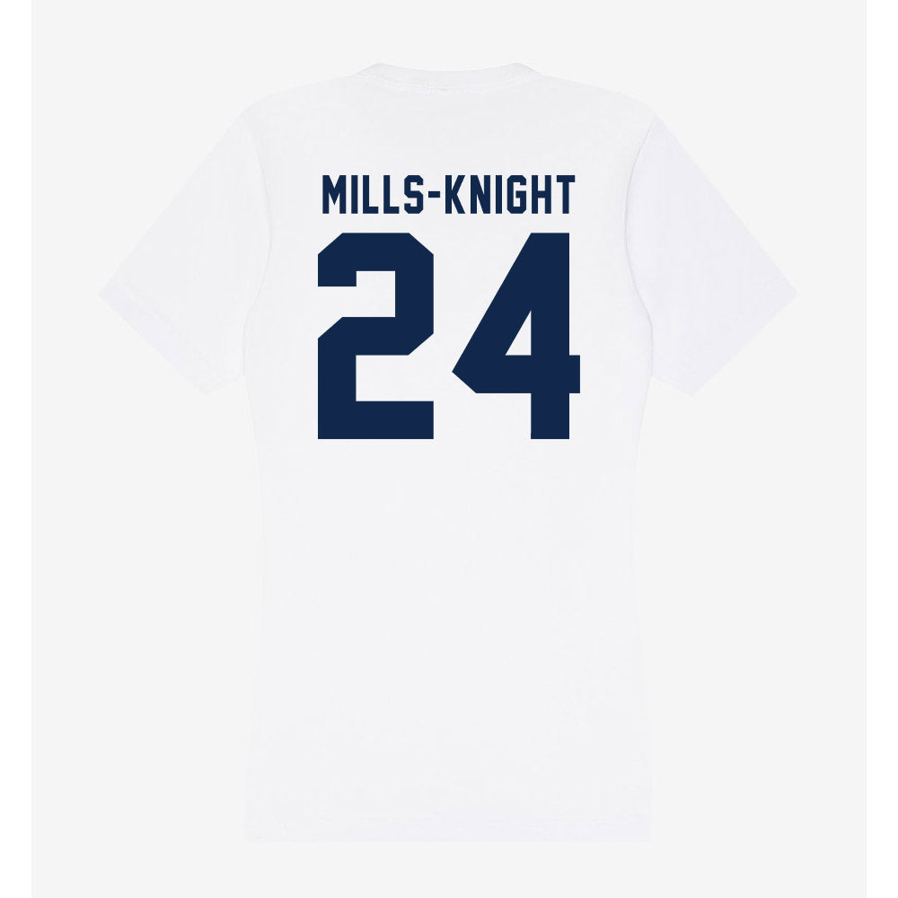 Ole Miss - NCAA Football : Shekai Mills-Knight - Women's V-Neck T-Shirt-1