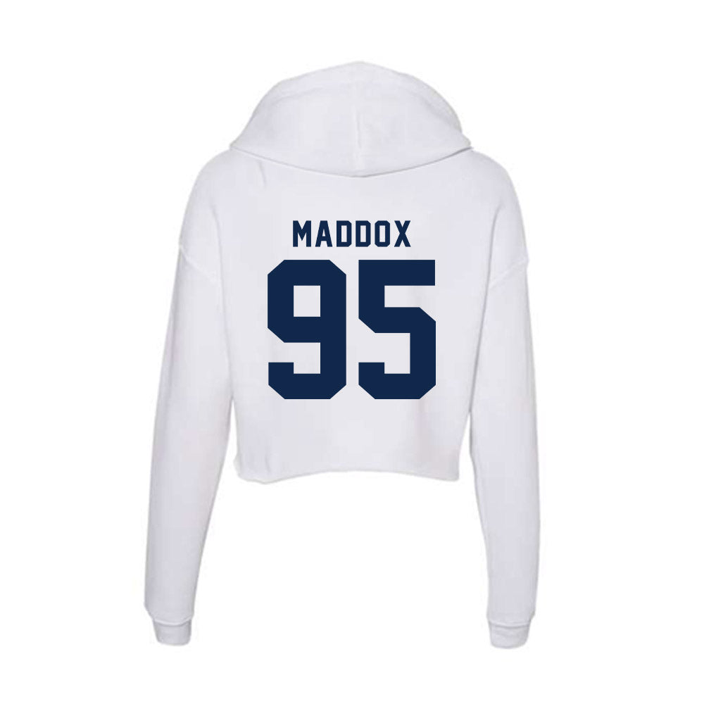 Ole Miss - NCAA Football : Andrew Maddox - Women's Crop Fleece Hoodie-1