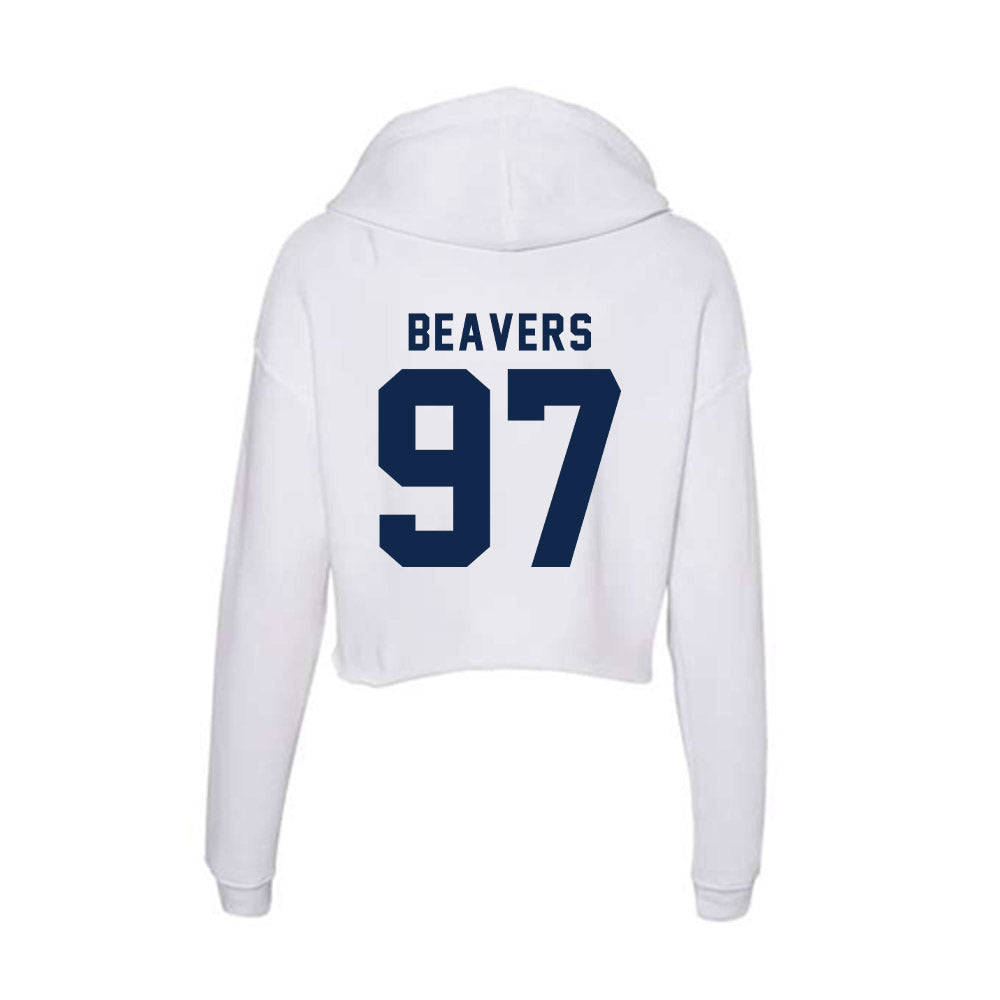 Ole Miss - NCAA Football : Kamron Beavers - Women's Crop Fleece Hoodie-1