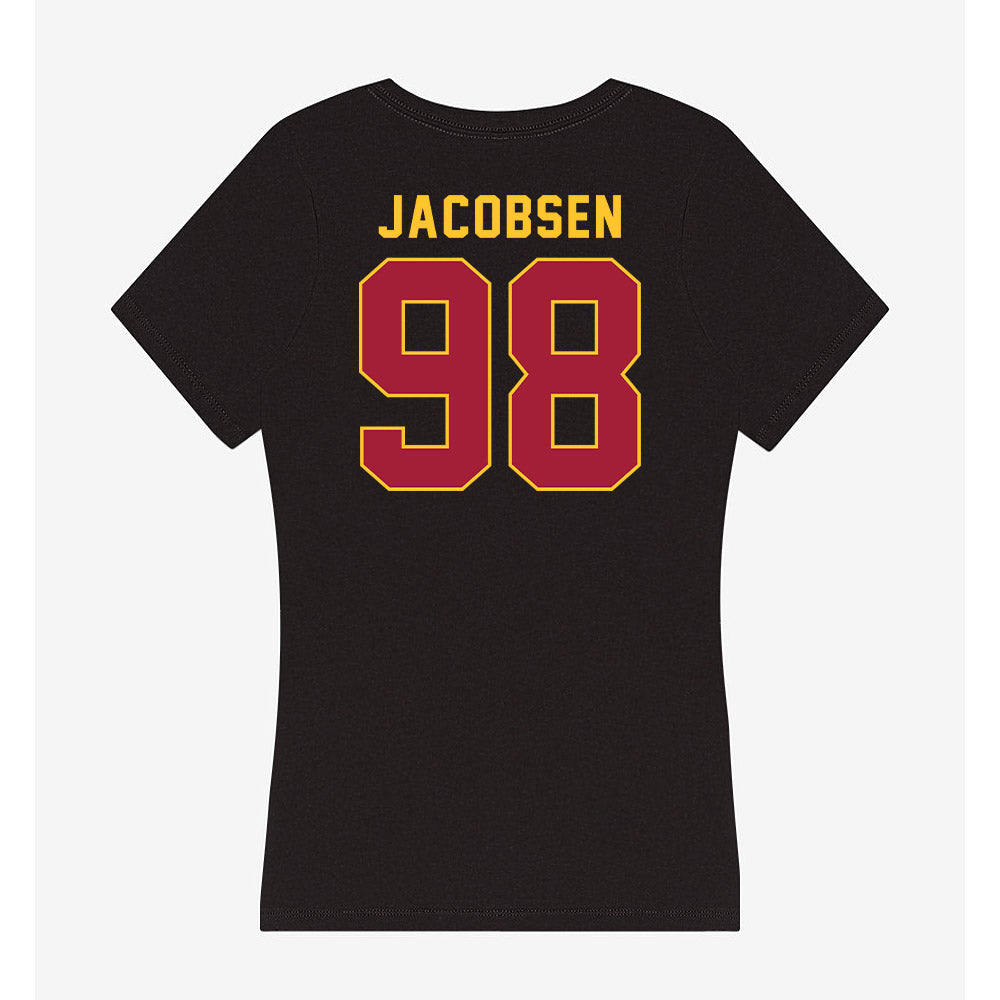 USC - NCAA Football : Cash Jacobsen - Women's V-Neck T-Shirt-1