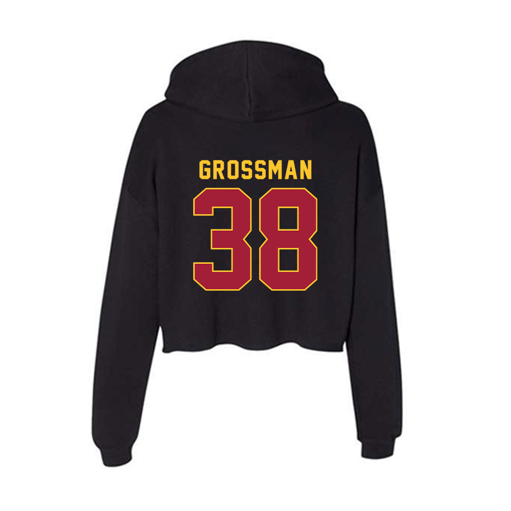 USC - NCAA Baseball : Paul Grossman - Women's Crop Fleece Hoodie-1