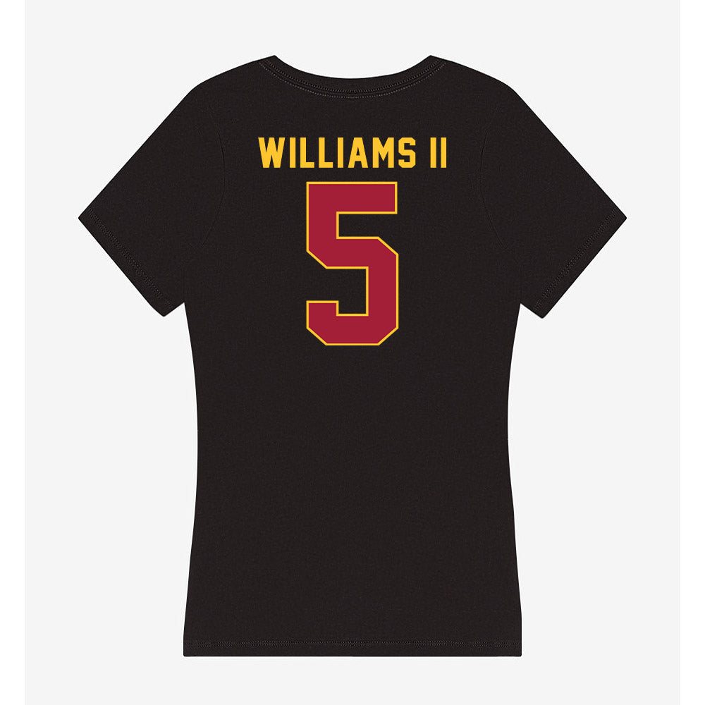 USC - NCAA Men's Basketball : Terrance Williams II - Women's V-Neck T-Shirt-1