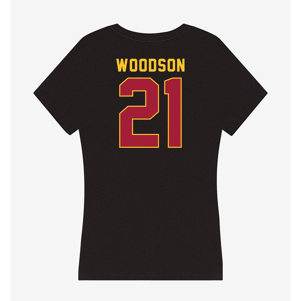 USC - NCAA Baseball : Hayden Woodson - Women's V-Neck T-Shirt-1