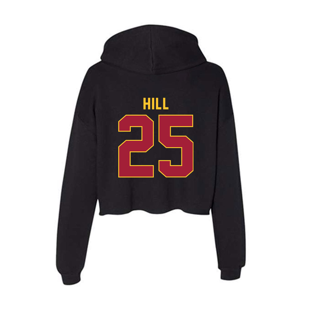 USC - NCAA Women's Soccer : Jordan Hill - Women's Crop Fleece Hooded Sweatshirt-1