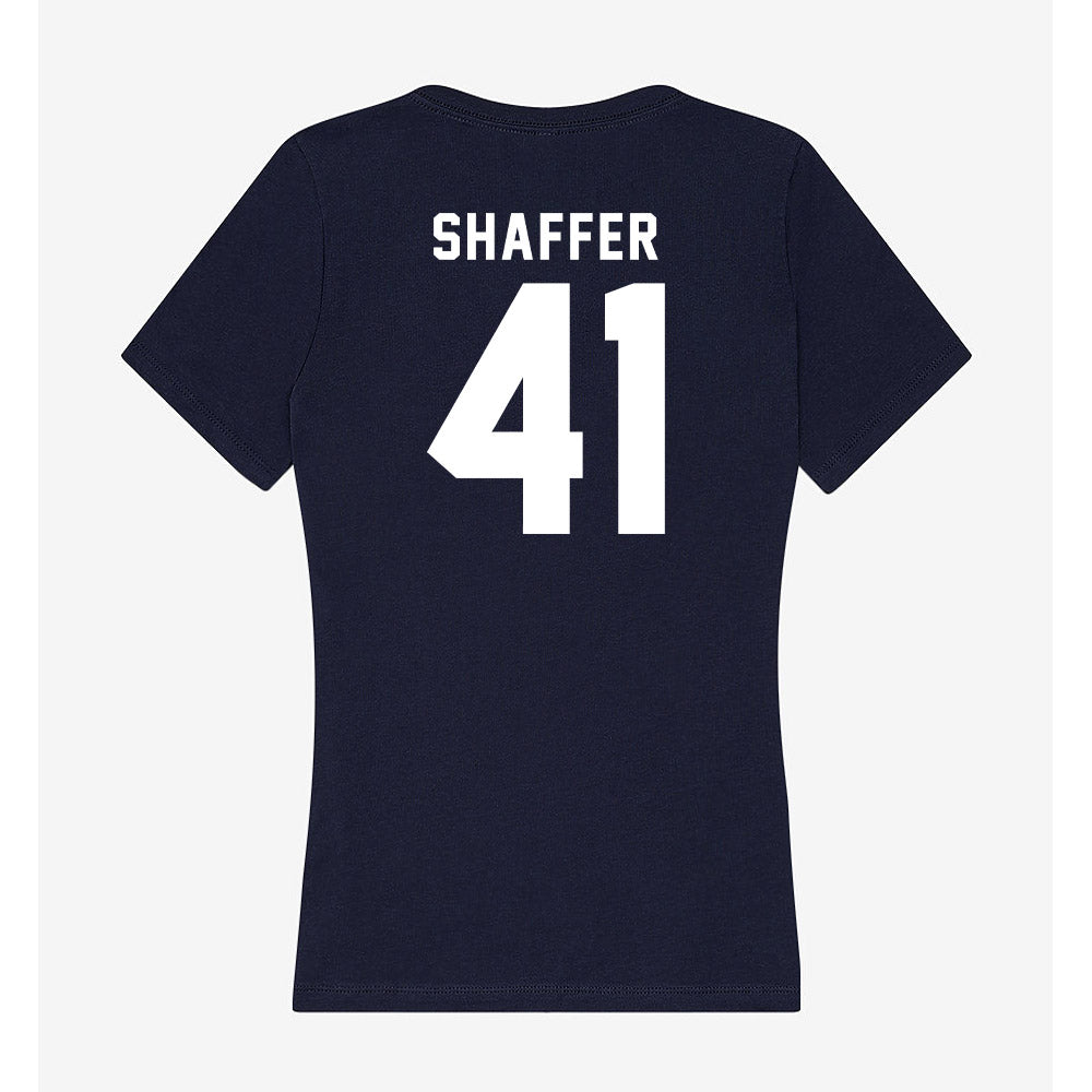 Georgia Tech - NCAA Football : Landon Shaffer - Women's V-Neck T-Shirt-1