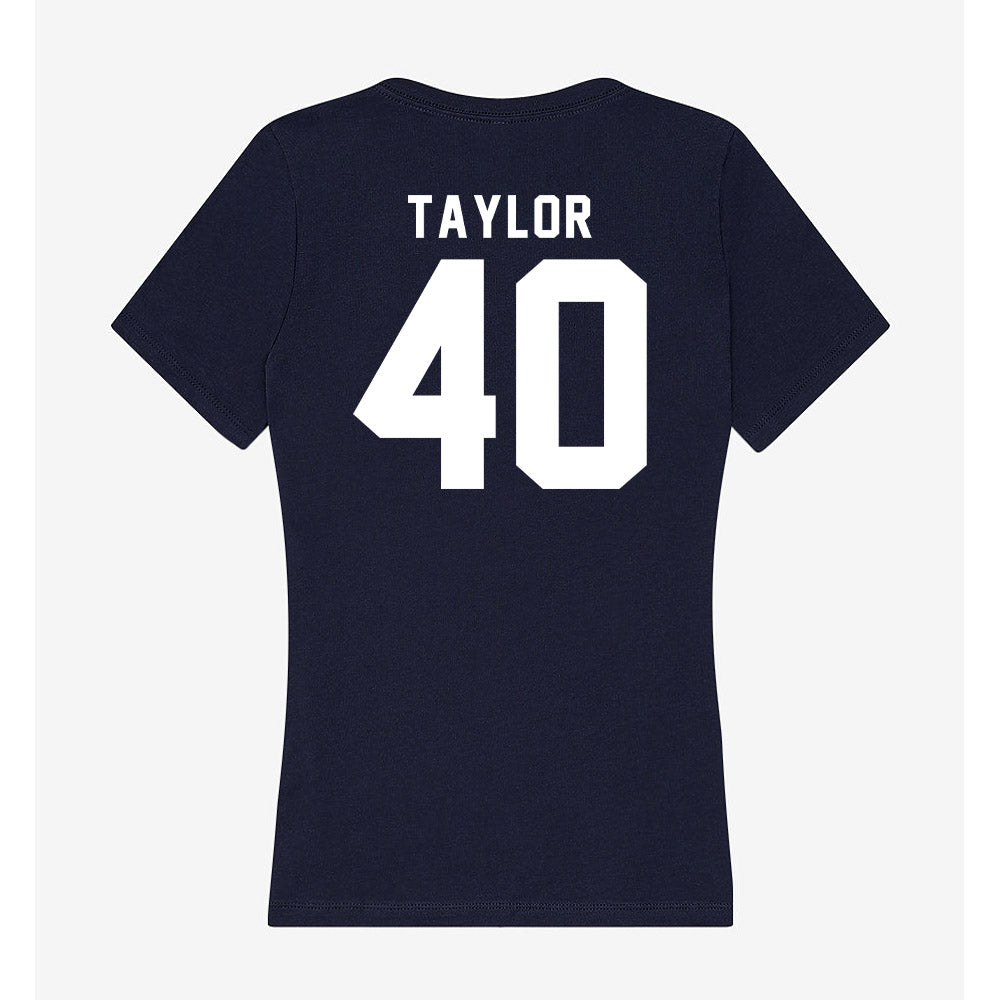 Georgia Tech - NCAA Football : Joshua Taylor - Women's V-Neck T-Shirt-1