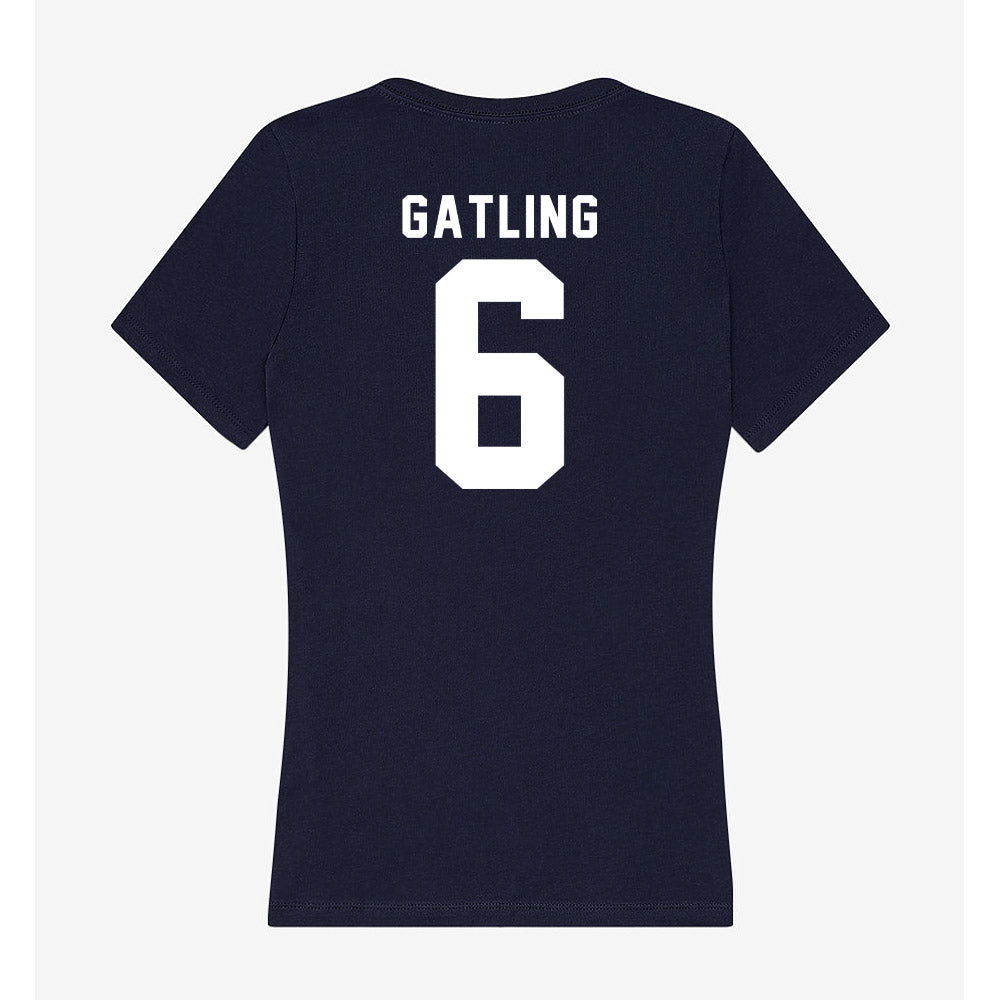 Georgia Tech - NCAA Football : Debron Gatling - Women's V-Neck T-Shirt-1