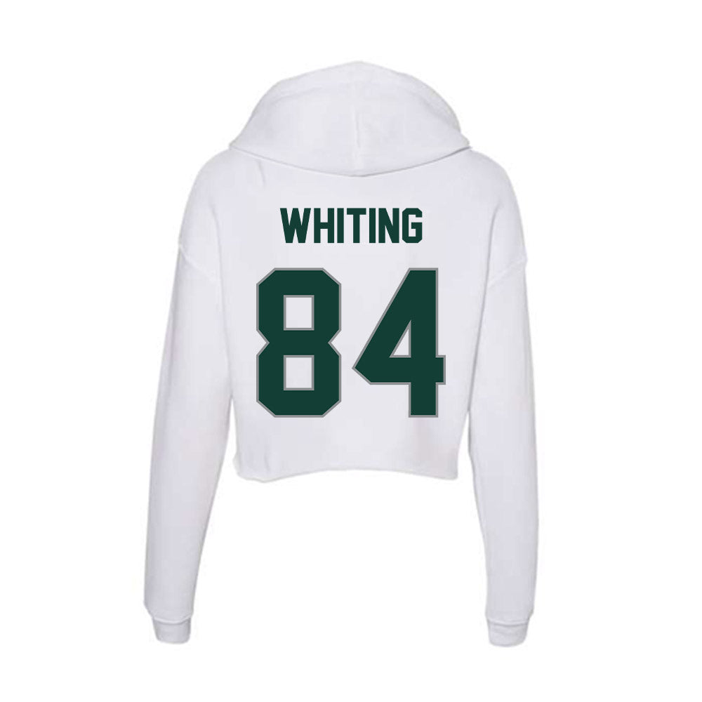 Michigan State - NCAA Football : Eddie Whiting - Women's Crop Fleece Hoodie-1