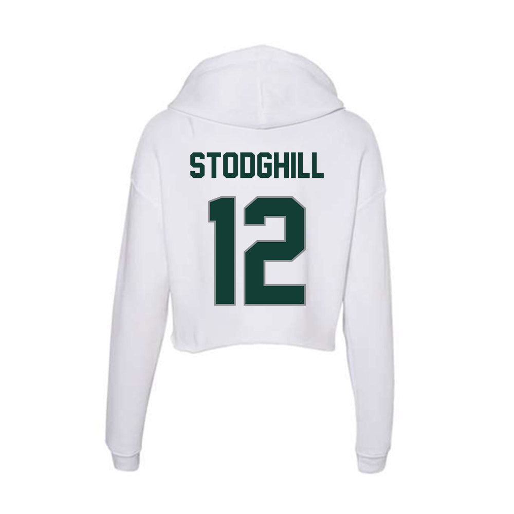 Michigan State - NCAA Football : Cam Stodghill - Women's Crop Fleece Hoodie-1