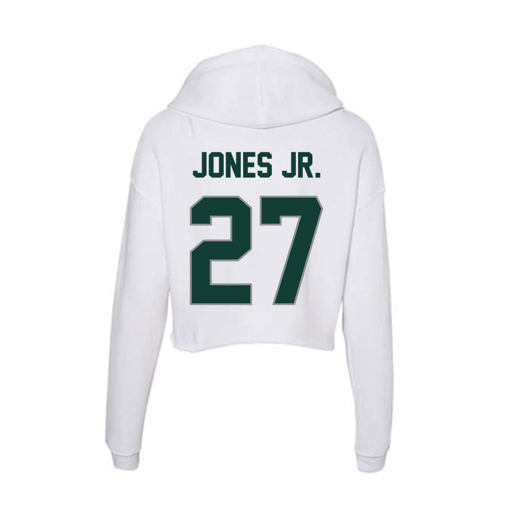 Michigan State - NCAA Football : Darrin Jones Jr. - Women's Crop Fleece Hoodie-1