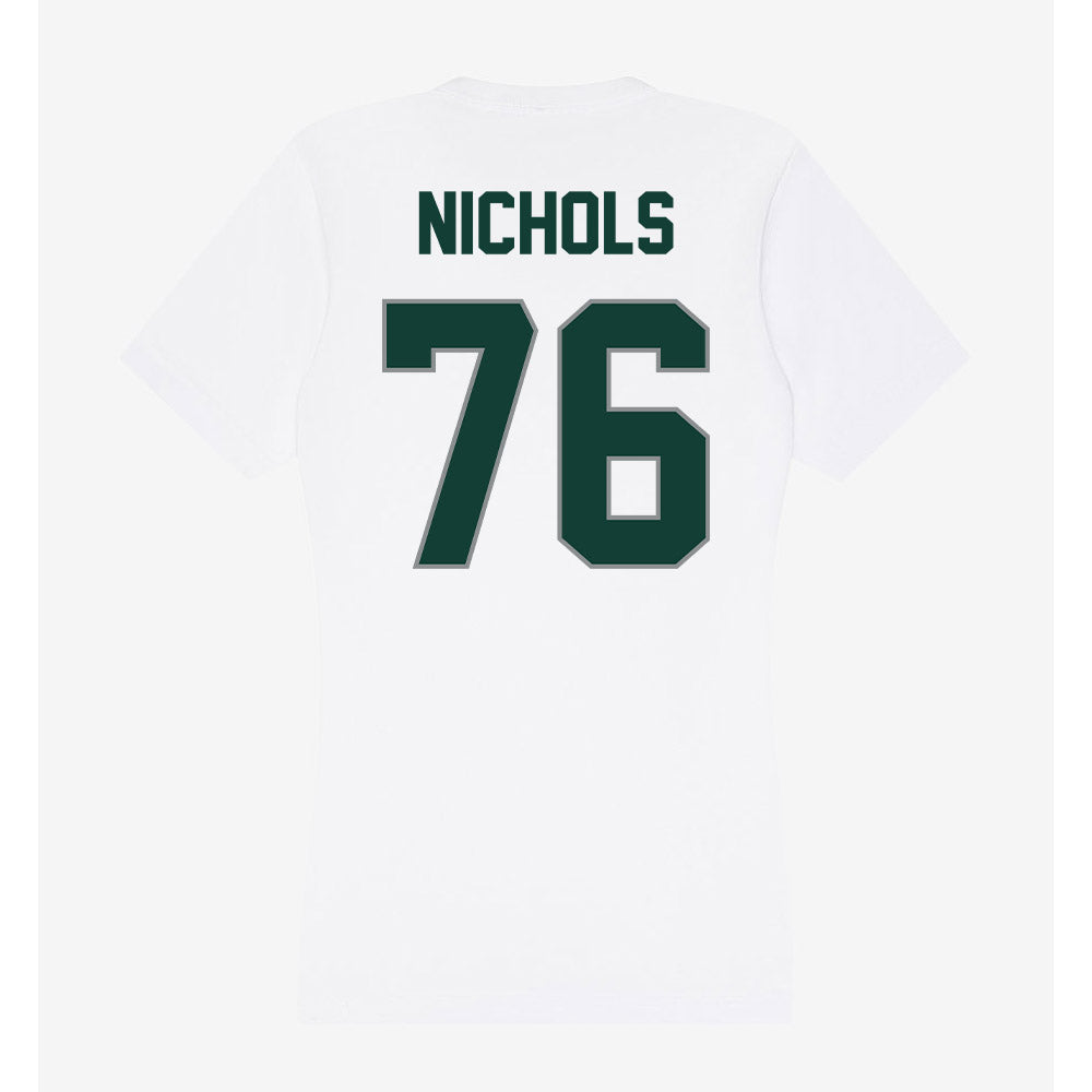 Michigan State - NCAA Football : Drew Nichols - Women's V-Neck T-Shirt-1