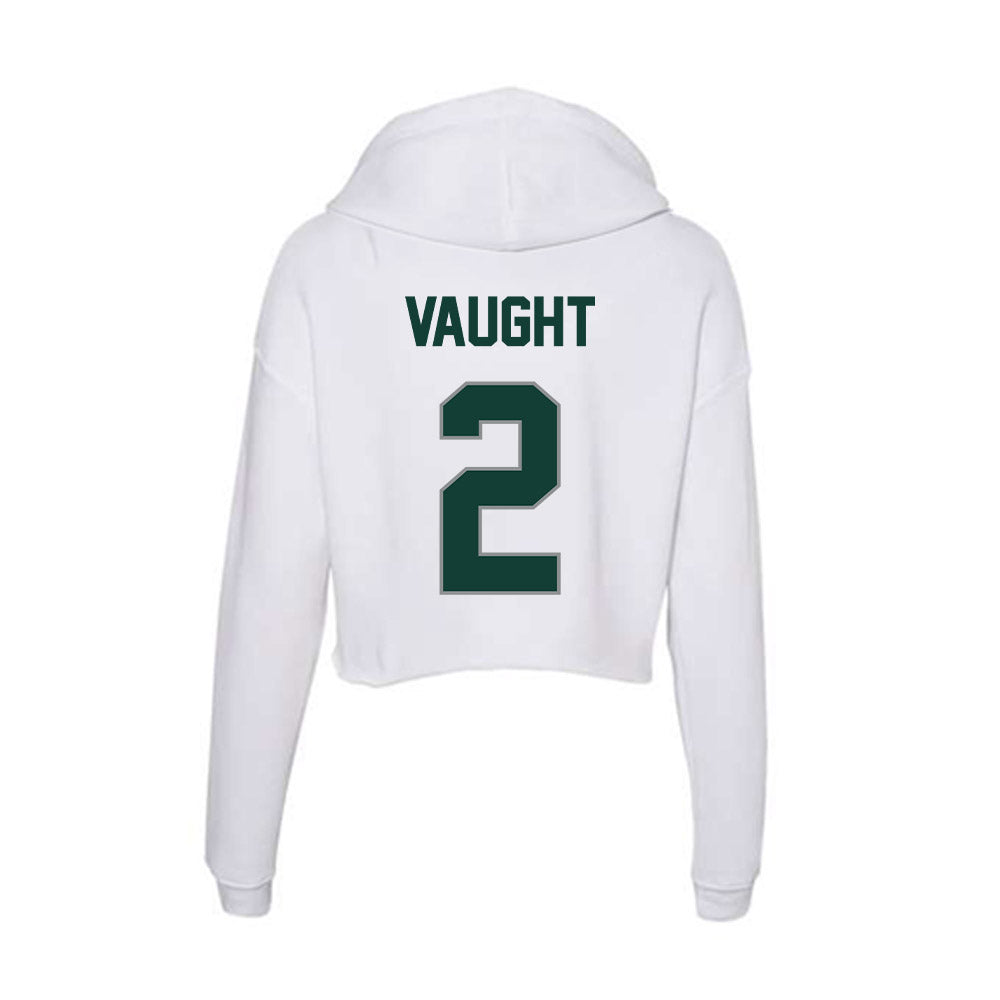 Michigan State - NCAA Football : Devin Vaught - Women's Crop Fleece Hoodie-1