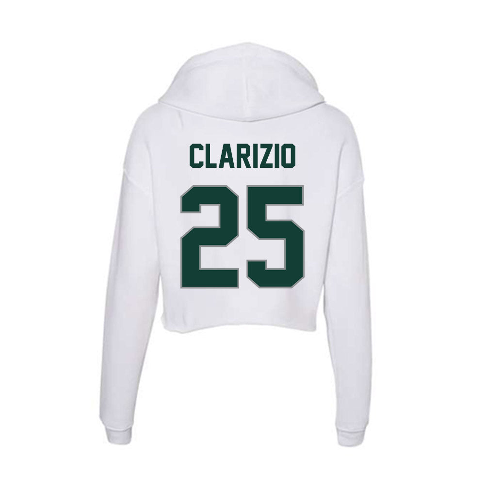 Michigan State - NCAA Football : Have Clarizio - Women's Crop Fleece Hooded Sweatshirt-1