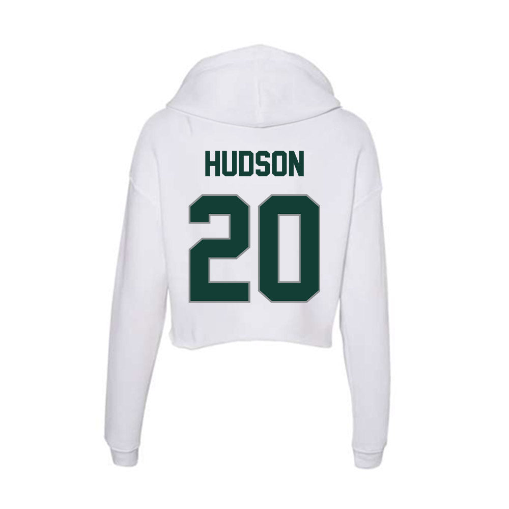 Michigan State - NCAA Men's Soccer : Kayden Hudson - Women's Crop Fleece Hooded Sweatshirt-1