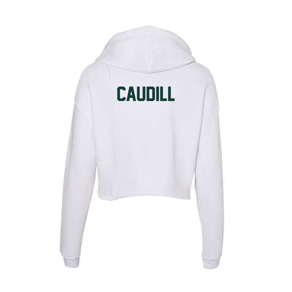 Michigan State - NCAA Football : Joe Caudill - Women's Crop Fleece Hoodie-1