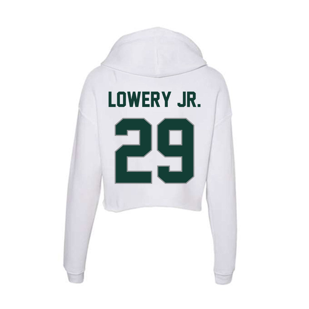 Michigan State - NCAA Football : Marqui Lowery Jr. - Women's Crop Fleece Hoodie-1