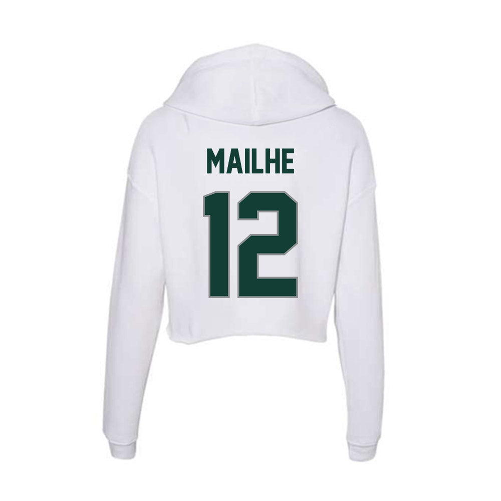 Michigan State - NCAA Women's Field Hockey : Serena Mailhe - Women's Crop Fleece Hooded Sweatshirt-1
