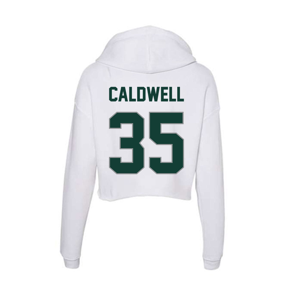 Michigan State - NCAA Football : Eliyjah Caldwell - Women's Crop Fleece Hoodie-1