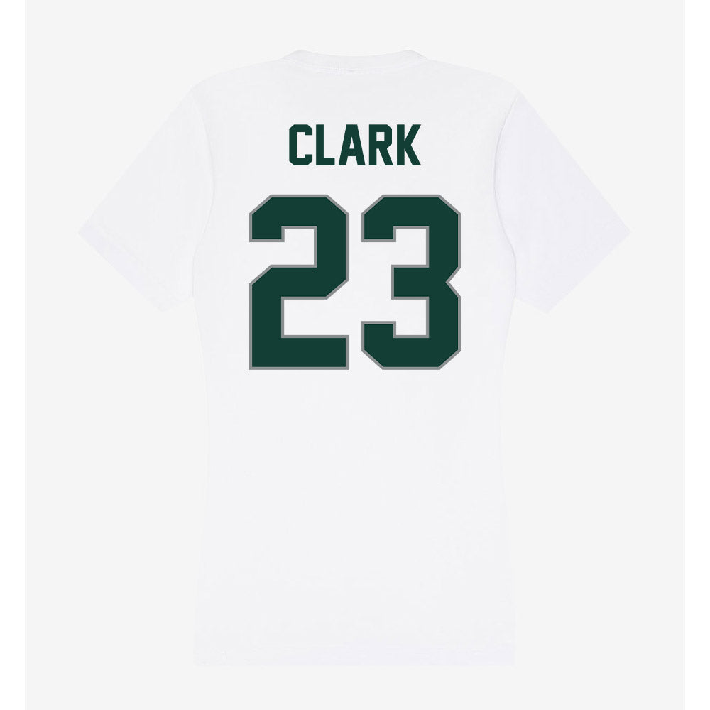 Michigan State - NCAA Men's Ice Hockey : Jimmy Clark - Women's V-Neck T-Shirt-1