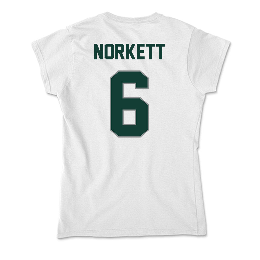 Michigan State - NCAA Men's Soccer : Charlie Norkett - Soft Style Women’s T-Shirt-1