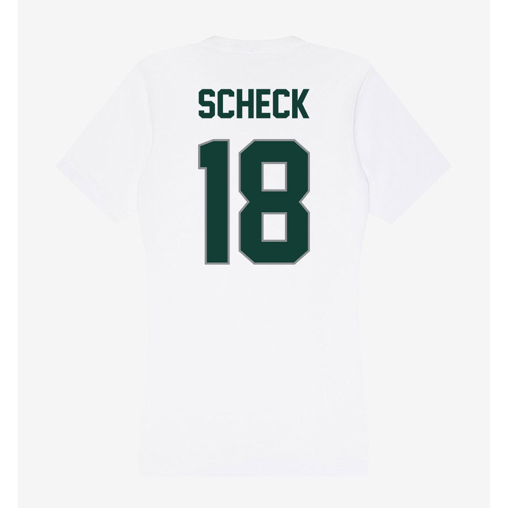 Michigan State - NCAA Women's Volleyball : Breccan Scheck - Women's V-Neck T-Shirt-1